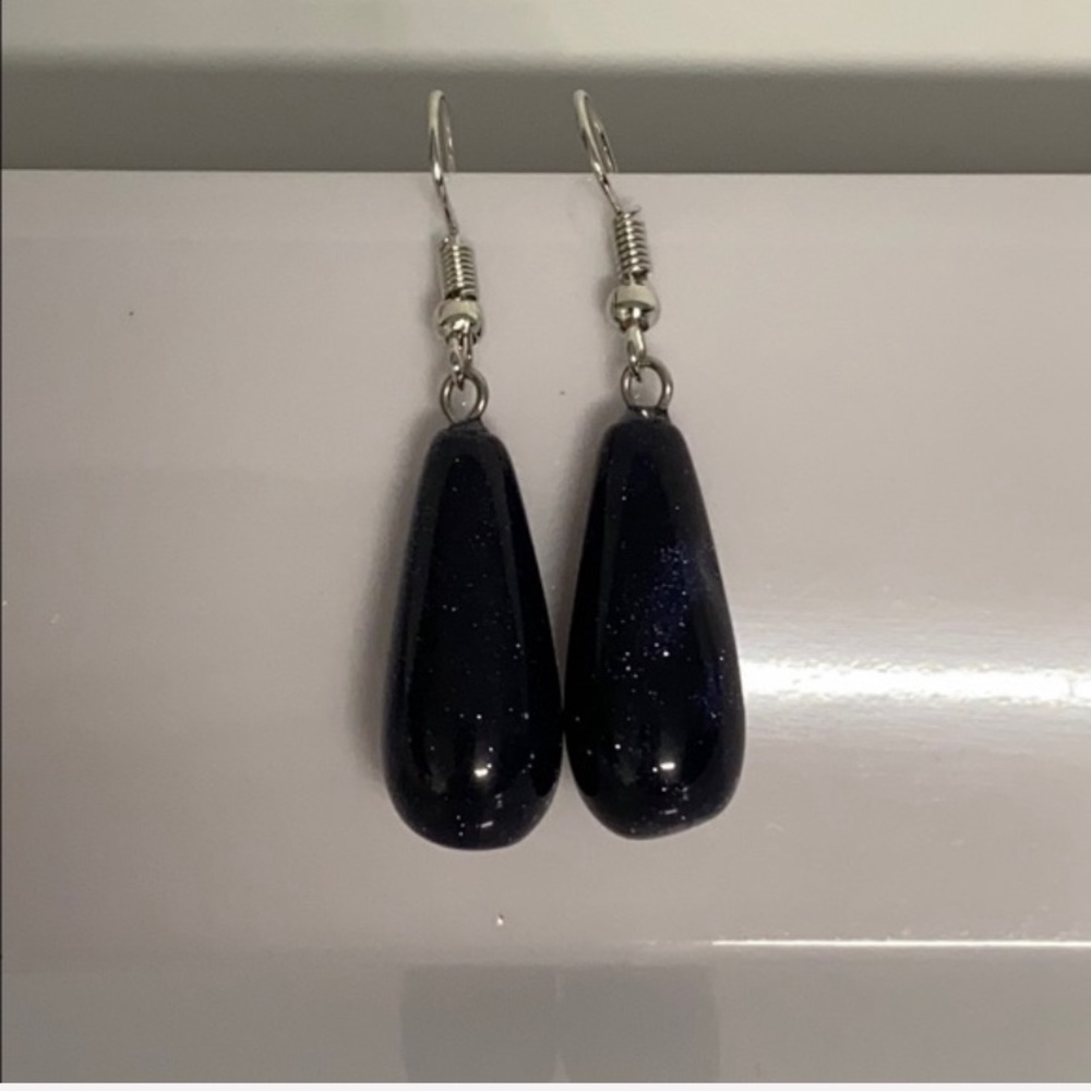 🌷2/$30🌷Blue Sand Stone Drop Earrings